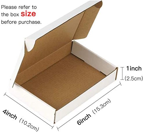 RUSPEPA Recyclable Corrugated Box Mailers 6x4x1