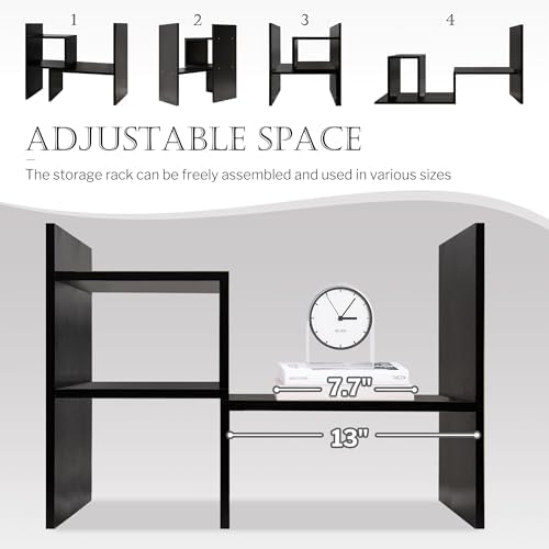 Jerry Maggie Adjustable Desktop Storage Shelf