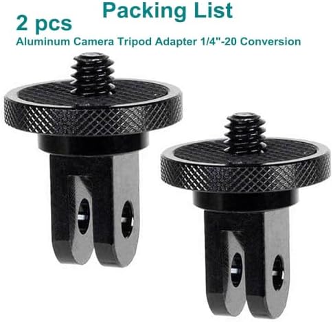 Aluminum Camera Mount Adapter 14-20 for GoPro and Insta360