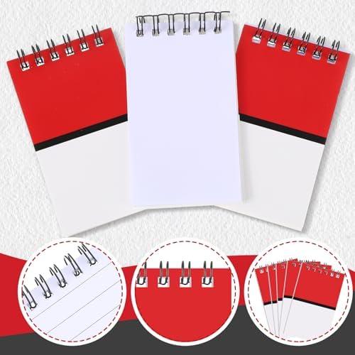 Eaasty 24-Pack Mini Spiral Notebooks Cartoon Theme