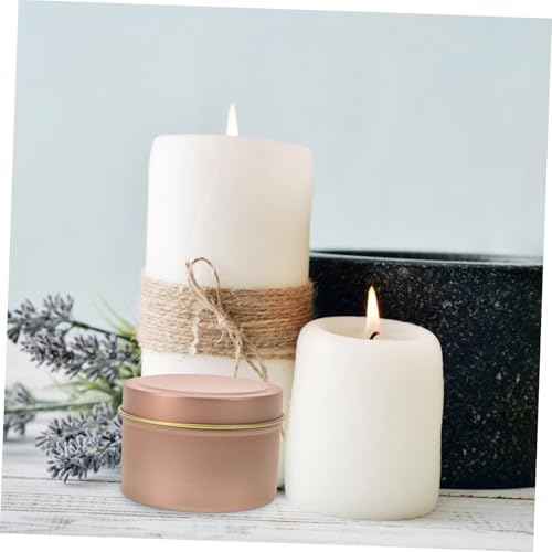 Jecompris 12Pcs Metal Candle Tins with Lids