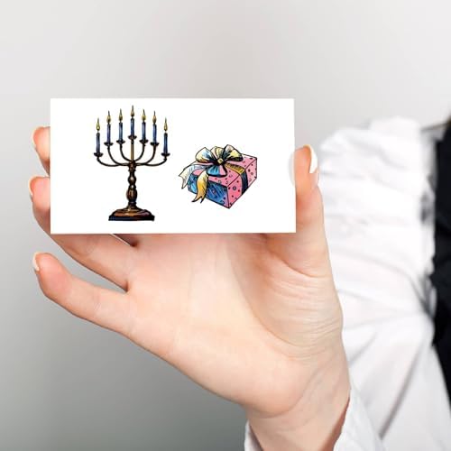 CRASPIRE Hanukkah Clear Rubber Stamps 63x43 Inch