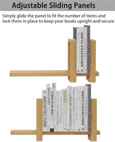 Adjustable Desktop Bookshelf - Yellow