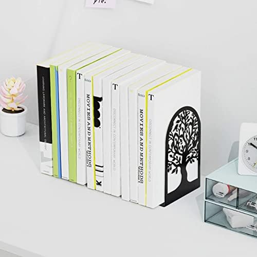 HappyHapi Book Ends Set 3 Pairs 6 Pcs L Shaped Metal