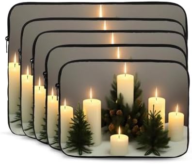 Christmas Trees Candles Print Laptop Sleeve 13 Inch
