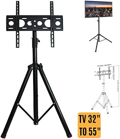 YFLY Black Adjustable TV Mount Stand for 32 to 55 Screens