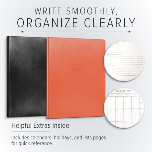 Gallery Leather Academic Planner 2026 - Acadia Hydrangea - 9x7