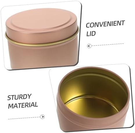 12Pcs Refillable Metal Candle Tins with Sealing Lids