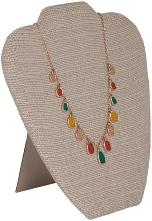 SSWBasics Linen Necklace Display Stand Pack of 25