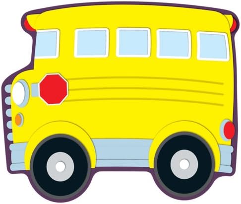 Carson Dellosa 36 School Bus Bulletin Board Cutouts