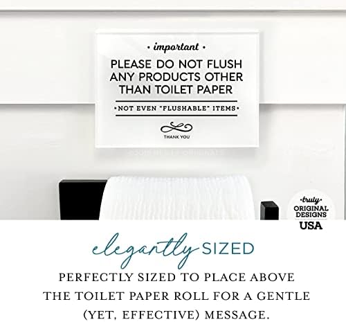 Reilly Originals 35x5 Inch Do Not Flush Bathroom Sign