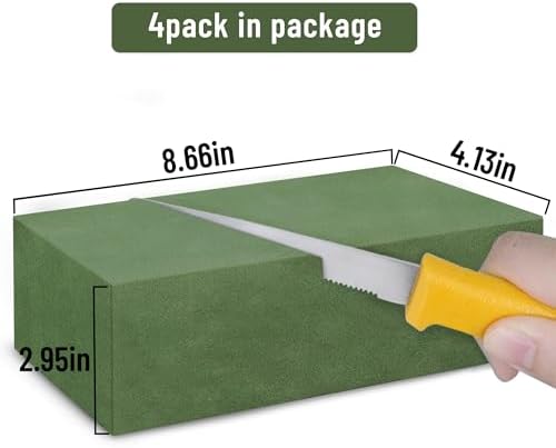 Max Shape Large Floral Foam Blocks 9 Inch 4 Pcs Set