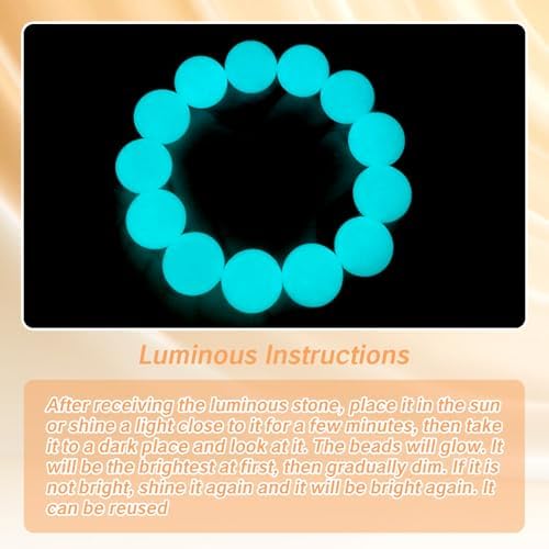 20Pcs Quartz Banger 6mm Clear Pearl Beads for Crafting and Jewelry Making