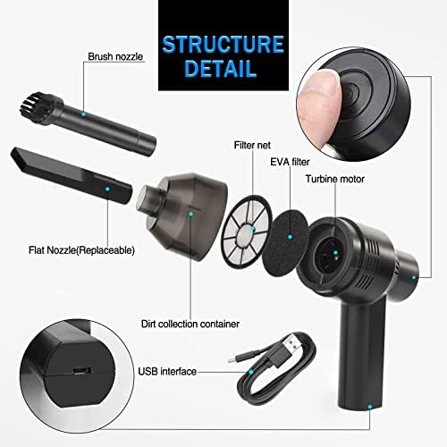 Dealswin Keyboard Cleaner Rechargeable Mini Vacuum