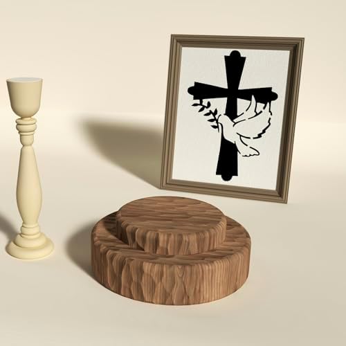 16 Piece Christian Stencils for Painting - Reusable Bible Verse Cross Faith Stencils Set