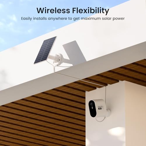 AOSU 4-Camera Solar Security System with 2K QHD and 32GB Storage