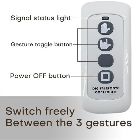 Finger Gesture Light - Remote Controlled LED Hand Sign for Car Truck