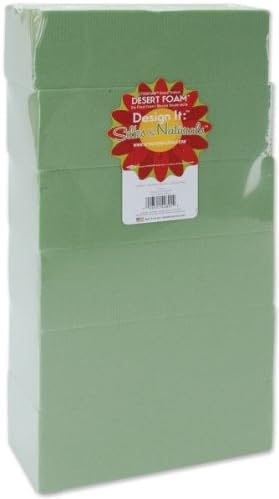 FloraCraft Floral Desert Dry Foam 6 Piece Green