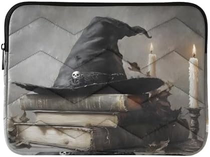 Halloween Witch Hat Candle Laptop Sleeve 13-14 Inch