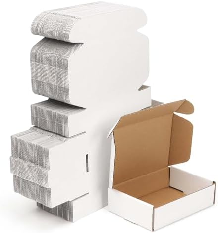 WIFTREY 100 Pcs White Shipping Boxes 591x394x157 Inches