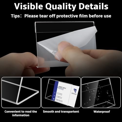 30PCS Mini Acrylic Sign Holder 35x2 Display Stand
