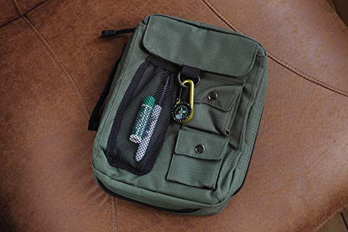 Compass Bible Cover with Zipper and Handle