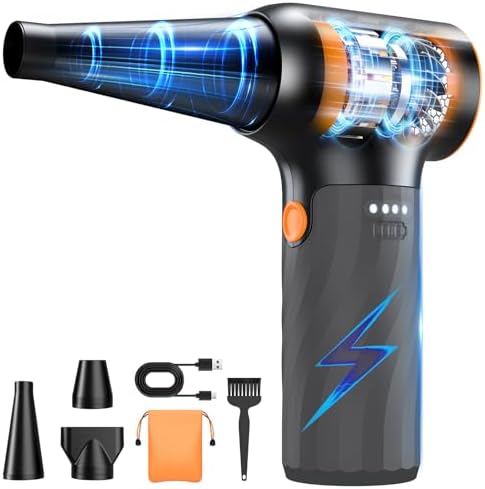 VASSON Cordless Compressed Air Duster with Brushless Motor 260000RPM