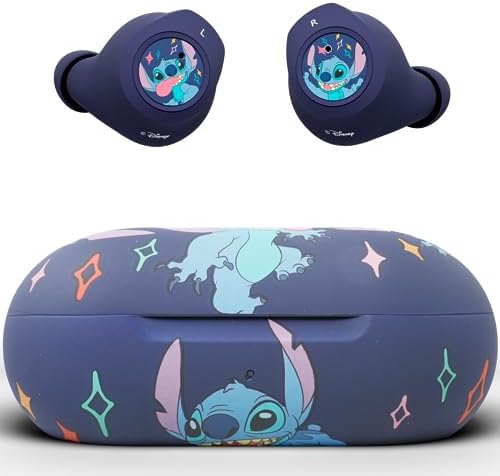 Disney Lilo and Stitch Bluetooth Earbuds with 30 Hours Playtime