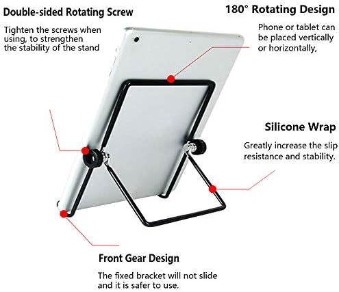 Adjustable Tablet Stand Holder for 9-129 Tablets iPad Kindle Fire