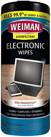 Weiman Disinfecting Electronic Wipes 30 Count