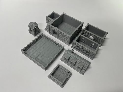 Hautico Medieval Terrain Set for 18mm Miniatures Wargames