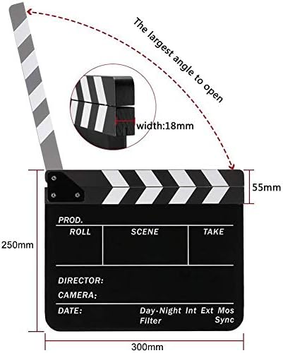 Coolbuy112 Magnetic Clapboard with Dry Erase Film and Custom Pens