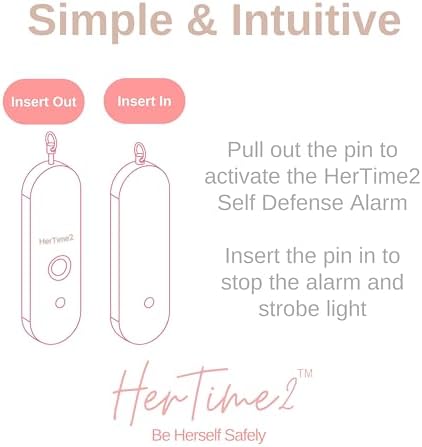 HerTime2 Personal Safety Alarm - Waterproof Keychain