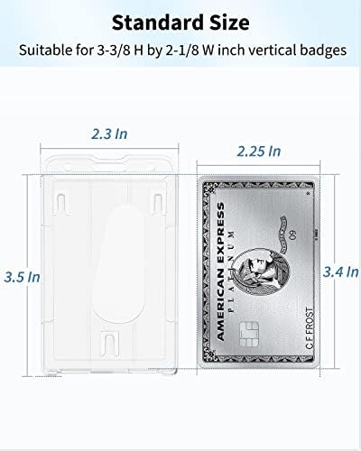 Pawfly 2 Card Vertical Badge Holder with Thumb Slot