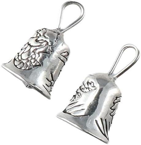 30Pcs Mini Antique Silver Jingle Bells Charms for DIY Jewelry