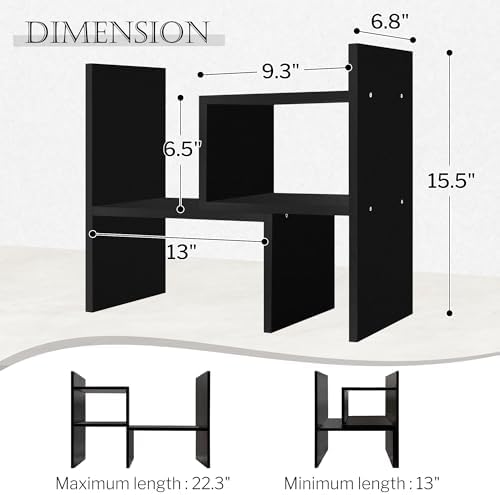Jerry Maggie Adjustable Desktop Storage Shelf