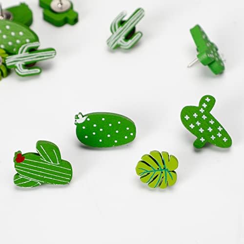 40Pcs Cactus Push Pins Decorative Bulletin Board Tacks