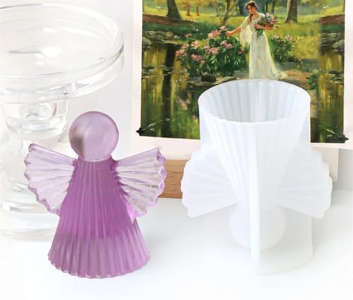 Angelic Shaped Sturdy Silicone Mold Set for Candle and Resin Crafts