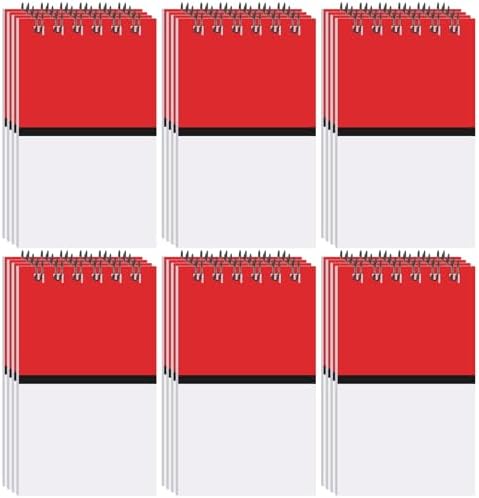 Eaasty 24-Pack Mini Spiral Notebooks Cartoon Theme