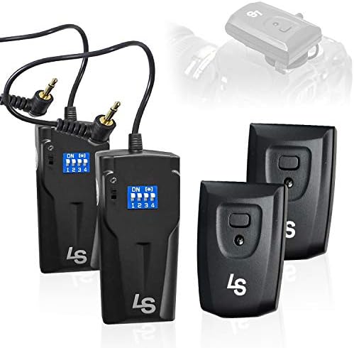 2 Pack Photo Studio Lights with 16 Channel Wireless Flash Trigger Set