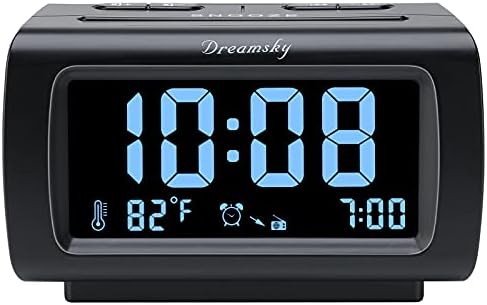 DreamSky Alarm Clock Radio with Battery Backup and Sleep Timer