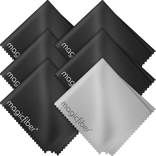 MagicFiber Microfiber Cleaning Cloth 6 Pack - Premium for Glasses Screens Lenses