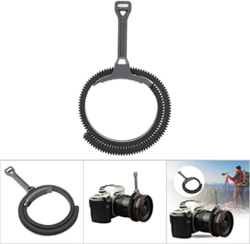 Tbest Adjustable Zoom Follow Focus Lever with Gear Ring for DSLR Cameras
