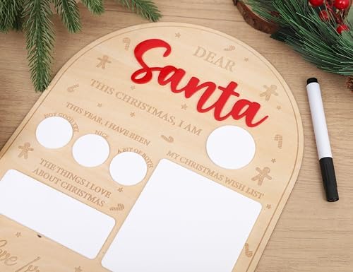 Dear Santa Letter Board - Christmas Party Photo Prop