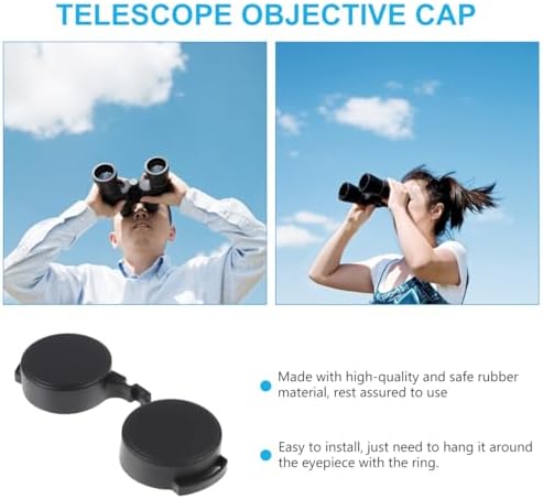 Homoyoyo 6Pcs Rubber Lens Caps Set for Binoculars and Telescopes