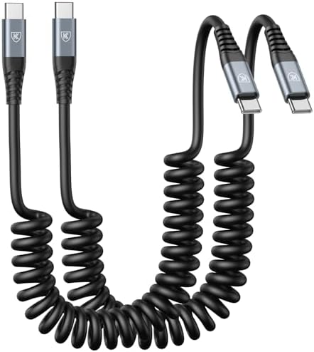 KIYODA USB C to C Charger Cable 3ft 2Pack Coiled