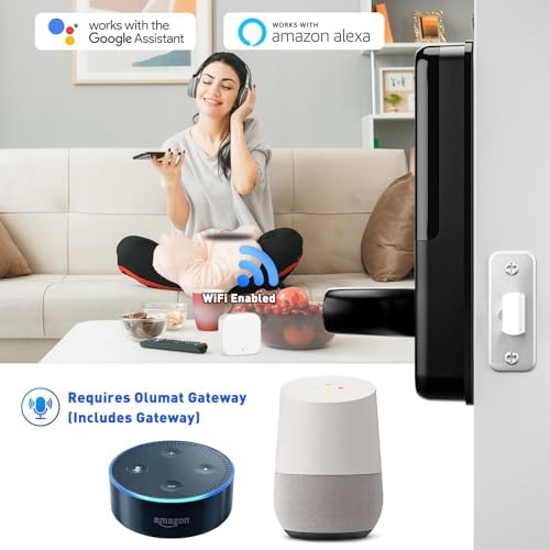 8-in-1 Smart Door Lock with Biometric Fingerprint Keypad