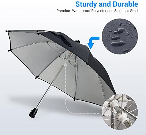 Kiorafoto Camera Hot Shoe Umbrella Rain Cover for Canon and Nikon
