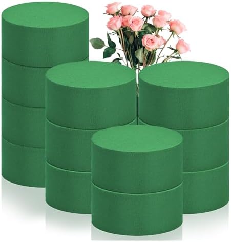 24Pcs 3 Inch Round Floral Foam Blocks for Flowers and Crafts