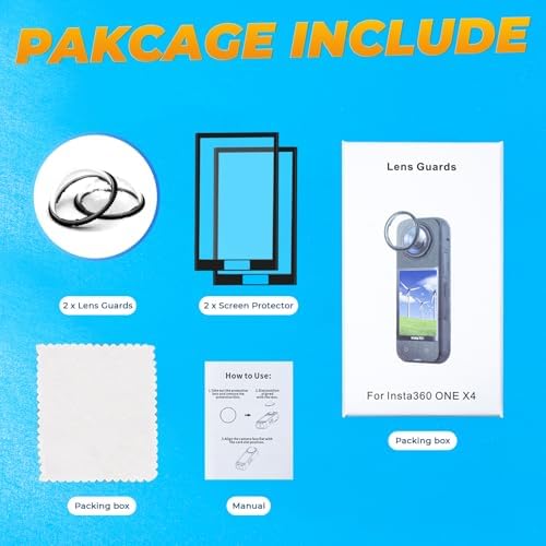 Semaiki Insta 360 X4 Premium Lens Guard Set